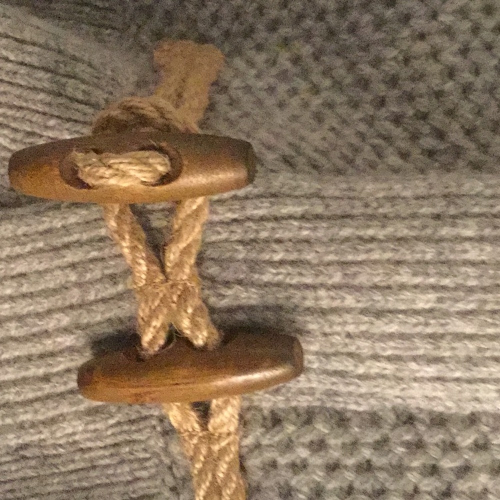 Gray Gap Lambswool Wood Toggle Cardigan Sweater - image 4